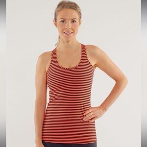 EUC Lululemon Cool Racerback in Classic Stripe Light Flare Inkwell size 2